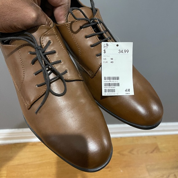 H&M Dress shoe derby Brown Sz 10 (43) - Picture 10 of 14